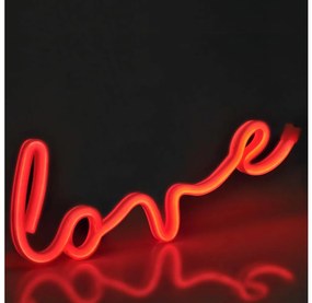 LED Decorazione murale al neon LOVE LED/3W/3xAA USB rosso