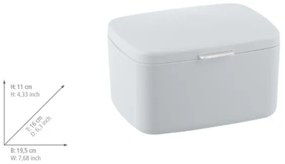 WENKO 23960100 - Scatola BARCELONA 19,5x16 cm bianco/cromato lucido