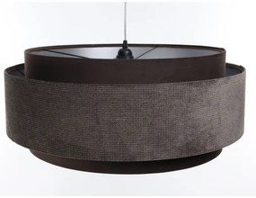 Lampadario a sospensione con filo DOBLO 1xE27/60W/230V marrone/argento d.60 cm