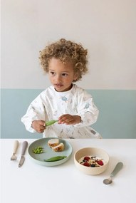 Posate per bambini marrone/beige in silicone 3 pz Olive Mix – Cam Cam Copenhagen