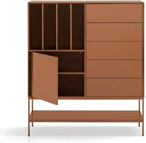 Armadietto color mattone 120x140x45 cm Platt – Teulat