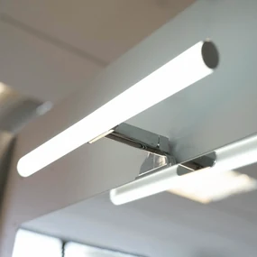 Lampada Led 40 Cm Savini Due Cromo Lucido
