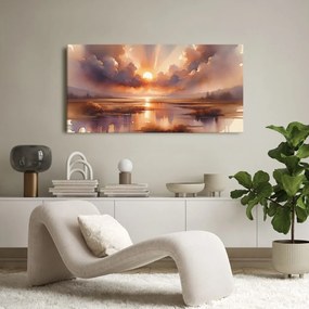 Quadro su tela – Sole sopra superficie tranquilla