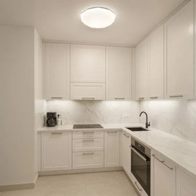 Plafoniera LED dimmerabile HEX LED/72W/230V 3000-6000K Ø 50 cm bianco + telecomando