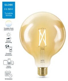 Lampadina LED dimmerabile VINTAGE G125 E27/6,7W/230V 2000-5000K CRI 90 Wi-Fi - WiZ