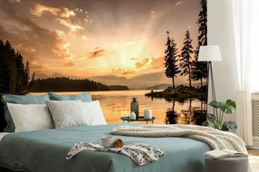 Carta da parati – Riflesso nel lago di montagna