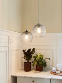 Halo Design 718436 - Lampada a sospensione su cavo NOBB 1xE27/40W/230V Ø 22 cm trasparente