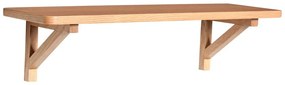 Mensola in rovere decorato in colore naturale 60 cm Arki - Hübsch
