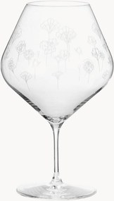 Set di 2 bicchieri da vino rosso Flower