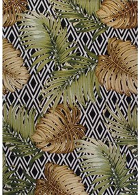 Tappeto Jungle 3 W03 – Tappeto Tropicale con Pattern Geometrico Indoor & Outdoor