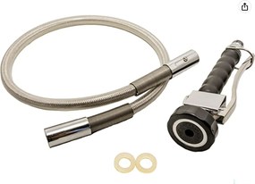 Rubinetto professionale da cucina EYN PRO1337 da piano con doccetta estraibile, in più finiture tra cui cromo e nero
