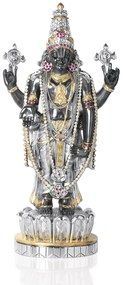 Statua “Balaji” nero e oro cm.15x13X46h.