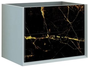 Mobile da bagno sotto lavabo BADEN HAUS Bellagio bianco L 70 x H 48 x P 46 cm 2 cassetti, lavabo non incluso