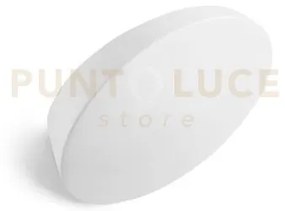 Patra applique da parete 1 luce attacco gx53 in gesso bianco l.13,3cm