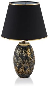 Lampada da tavolo RAMZES 1xE27/40W/230V nero/oro