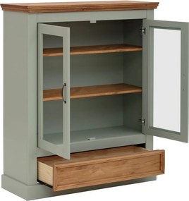 Vetrina in legno di pino verde chiaro 100x120 cm Selma - Støraa