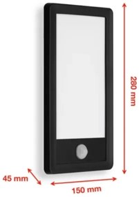 Telefunken 313905TF - Applique LED da esterno con sensore LED/16W/230V IP44