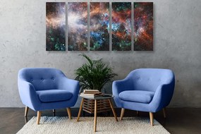 Quadri 5 pezzi – Galassia infinita