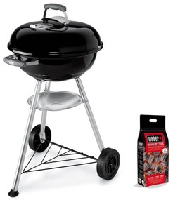 Barbecue a carbonella con bricchette da 2Kg, Kettle D.47 cm WEBER