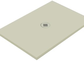 Piatto doccia in ceramica extra slim crema L 100 x L 100 cm