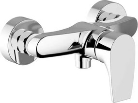 Set miscelatore lavabo bidet e doccia esterno cromo lucido con piletta - Zyra