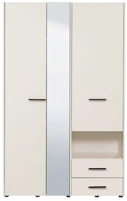 ESSENZA - armadio 2 ante 2 cassetti con specchio