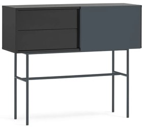 Consolle nero-antracite 35x110 cm Nube - Teulat