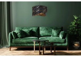 Lampadario a sospensione con filo 1xE27/60W/230V nero/oro