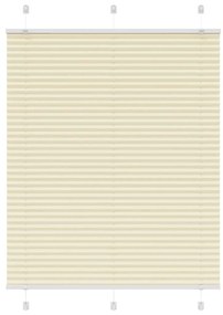 Tenda Plissettata Crema 110x100 Cm Larghezza Tessuto 109,4 Cm /