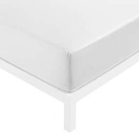 Lenzuolo con angoli singolo cotone percalle bianco