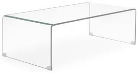 Tavolino in Vetro Trasparente (110x55 cm) Criss Trasparente - Sklum