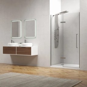 Porta doccia 130cm battente con laterale fisso KT4000 - KAMALU