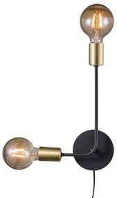 Nordlux - Josefine Applique da Parete Black/Brass Nordlux