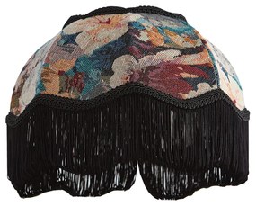 Paralume in tessuto con design floreale e interno bianco 31.5/15/14 - Heritage