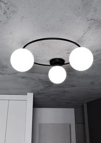Lampada da soffitto in acciaio SOPRA 3 da interno 3xE14