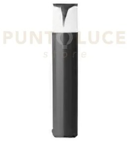 Ges731- paletto h.50cm d.9cm grigio antracite 1 luce attacco e27 ip44