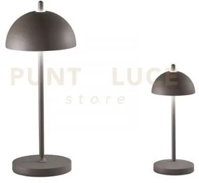 Lampada da tavolo ricaricabile led party bronzo 2,5w 350lm 3000k di...