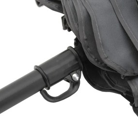 Ombrellone pieghevole inclinabile d. 1,8 m grigio