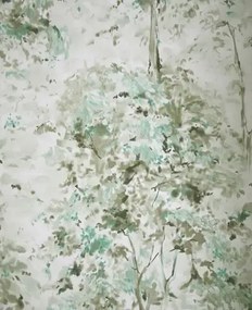 Tapete Lochwood von Osborne & Little - Aqua/ Sepia