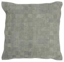 J-line  cuscini COUSSIN CARR PETIT CUIR VE (45x45x8cm)  J-line