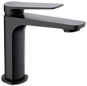 Coppia rubinetti miscelatore lavabo e bidet senza scarico in ottone nero opaco Momo