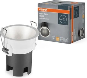 Osram - Faretto da incasso SPOT TWIST LED/5W/230V Ø 7 cm bianco/argento