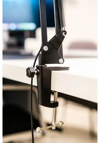 Brilagi - Lampada da tavolo LED dimmerabile con una lente d'ingrandimento LED/12W/5V 3000/4200/6000K nero