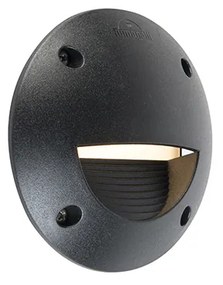 Faretto da parete da esterno moderno nero incl. LED IP65 - Leti