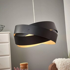 Lampada a sospensione Tornado Domiluce, dimmerabile, Nero, Soggiorno / Sala da pranzo, Metallo, Moderno, Lampada a sospensione