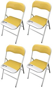 LUCIE - sedia pieghevole salvaspazio set da 4 bicolor