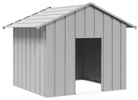 Casetta Per Cani Con Tetto 131x101x102 Cm Acciaio Zincato /