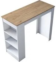 Bancone bar 120x50x100 cm bianco effetto legno