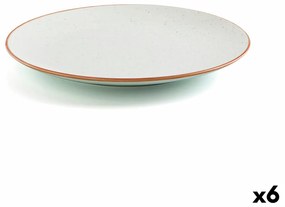 Piatto Piano Ariane Terra Ceramica Beige (24 cm) (6 Unità)