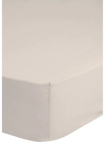 Lenzuolo elastico di cotone beige, 140 x 200 cm - Good Morning
